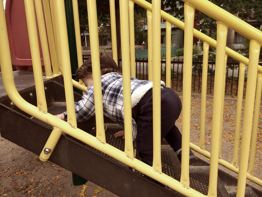 Fitz 1 Year 6 weeks playground climbing _1186