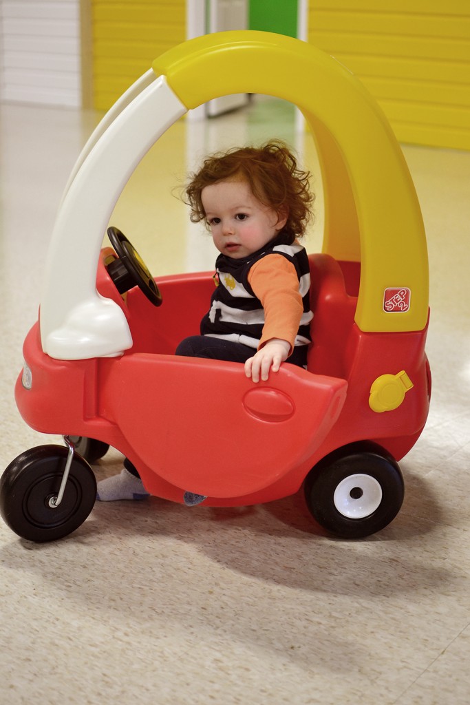 Fitz 1 year March 2015 asher birthday car _5720