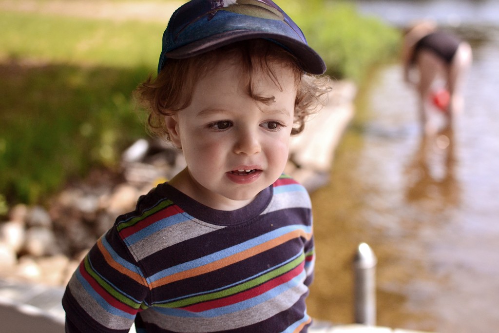 Fitz 1 year July 2015 Cottage Huntsville dock_6687