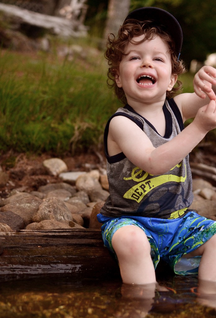 Fitz 1 year July 2015 Cottage Huntsville shoreline _6653