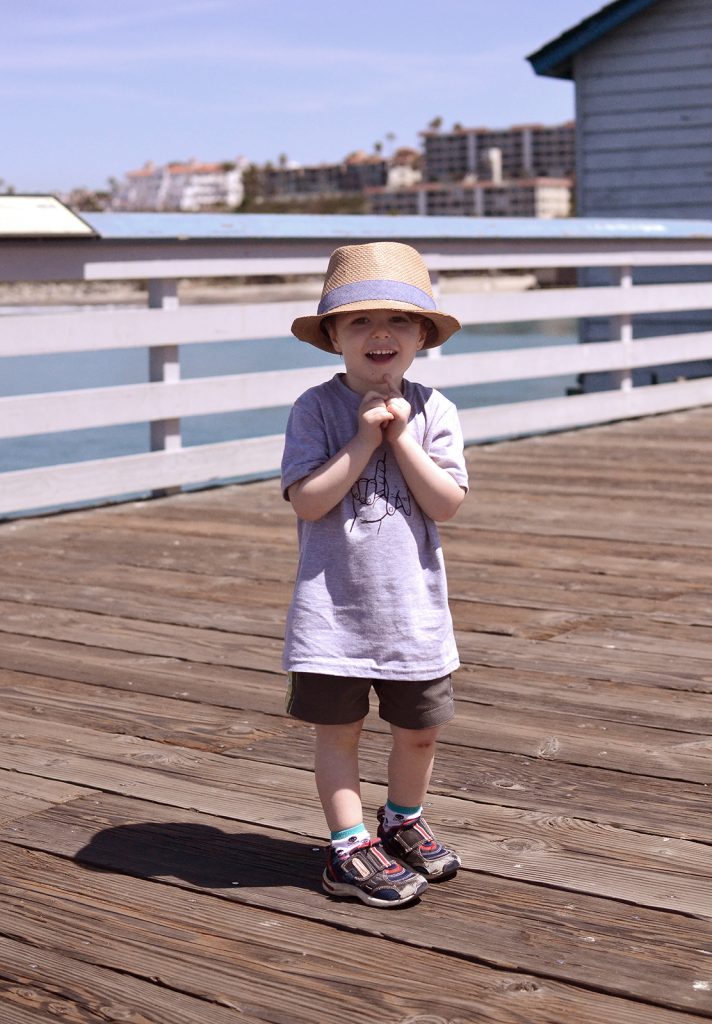 Fitz 2 years April 2016 LA San Clemente pier _9187