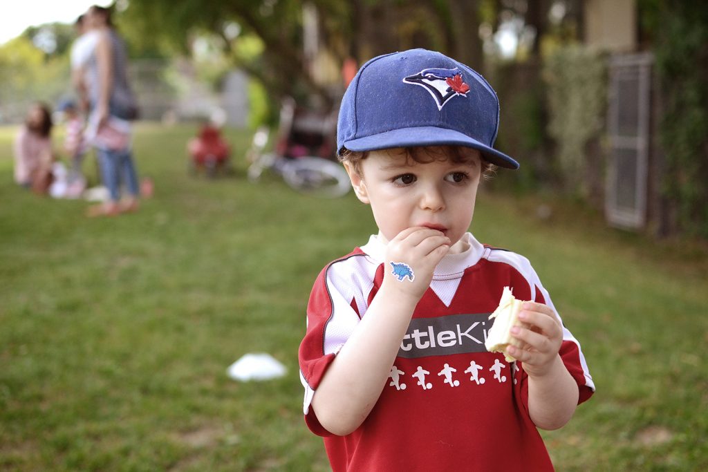 Fitz 2 years July 2016 Soccer eating _0442