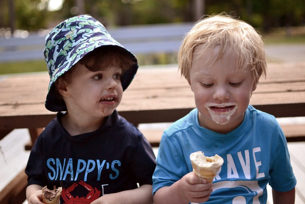 Fitz 2 years June 2016 Geneva Park Emmett Ice cream face_0364